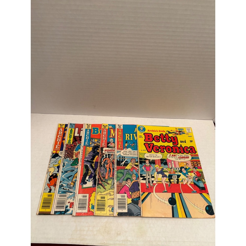 Vintage Archie Comics Lot 6 Bronze Age 1970s Betty Veronica Mad House Riverdale